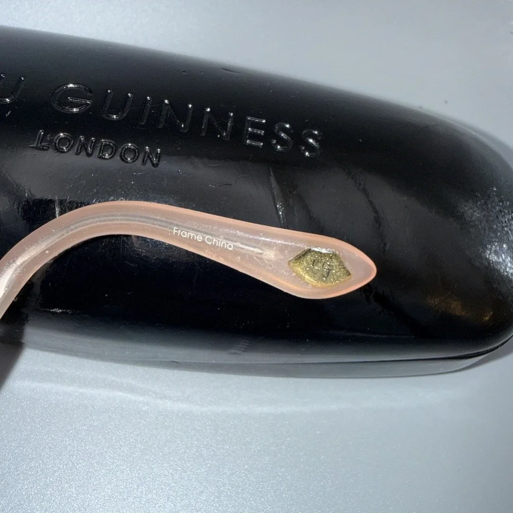 Lulu Guinness Authentic Sunglasses L1115 Vintage Metal Cateye Frames & Lulu Case